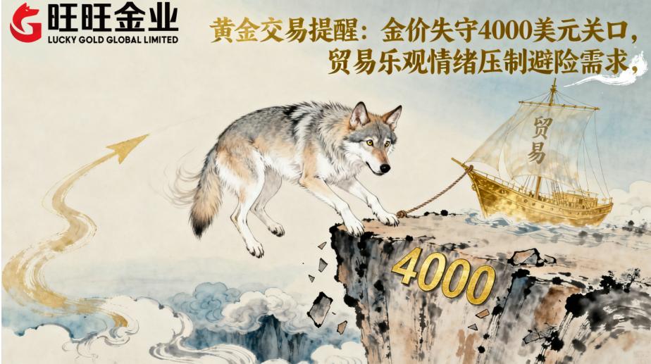 今日金价:持续下滑,金价失守4000美元关口